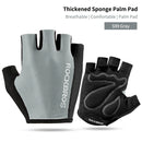 ROCKBROS Cycling Bike Gloves Half Finger Shockproof Breathable MTB Mountain Bicycle Sports Gloves Men Women Cycling Equipment