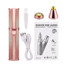 2 in 1 Rechargeable Eyebrow Trimmer Lady Shaver Mini USB Women Epilator Facial Hair Remover Pen Size Female Hair Shaving Razor