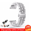22mm 20mm Band for Samsung Galaxy Watch 3 41 45mm Gear S3 46mm 42mm Watch Stainless Steel Strap for Amazift Metal Wrist Bracelet
