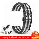 22mm 20mm Band for Samsung Galaxy Watch 3 41 45mm Gear S3 46mm 42mm Watch Stainless Steel Strap for Amazift Metal Wrist Bracelet
