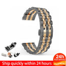 22mm 20mm Band for Samsung Galaxy Watch 3 41 45mm Gear S3 46mm 42mm Watch Stainless Steel Strap for Amazift Metal Wrist Bracelet