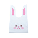 10/50pcs/lot Cute Rabbit Ear Bags Cookie Plastic Bags&Candy Gift Bags For Biscuits Snack Baking Package And Event Party Supplies