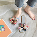 2021 Summer Fashion Sandals Shoes Women Bow Summer Sandals Slipper Indoor Outdoor Flip-flops Beach Shoes Female Slippers