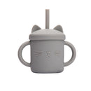 10 Color Baby Silicone Water Cup Feeding Cup BPA Free Baby Learning Drinkware Children's Soft Straw Cups