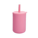 10 Color Baby Silicone Water Cup Feeding Cup BPA Free Baby Learning Drinkware Children's Soft Straw Cups