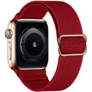 Scrunchie Strap for Apple watch band 44mm 40mm 38mm 42mm Adjustable Elastic Nylon solo Loop bracelet iWatch series 3 4 5 6 se