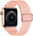Scrunchie Strap for Apple watch band 44mm 40mm 38mm 42mm Adjustable Elastic Nylon solo Loop bracelet iWatch series 3 4 5 6 se