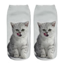 Cartoon Cat Sock 3D Cat Printed Cotton Anklet Socks Low Cut Sports Sock Cute Designer Women Girl Casual Socks