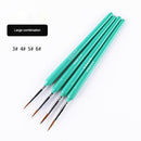 10 pcs Miniature Hook Line Pen art painting brushes weasel hair paint brush gouache watercolor oil paints artists Hand Painted