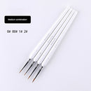 10 pcs Miniature Hook Line Pen art painting brushes weasel hair paint brush gouache watercolor oil paints artists Hand Painted