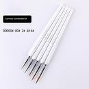 10 pcs Miniature Hook Line Pen art painting brushes weasel hair paint brush gouache watercolor oil paints artists Hand Painted