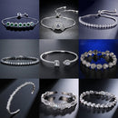 2021 New Fashion Luxury 925 Sterling Silver Tennis women's Bracelets Bangle For Women Christmas Gift Jewelry Wholesale S5877b