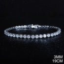 2021 New Fashion Luxury 925 Sterling Silver Tennis women's Bracelets Bangle For Women Christmas Gift Jewelry Wholesale S5877b