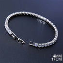 2021 New Fashion Luxury 925 Sterling Silver Tennis women's Bracelets Bangle For Women Christmas Gift Jewelry Wholesale S5877b