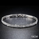 2021 New Fashion Luxury 925 Sterling Silver Tennis women's Bracelets Bangle For Women Christmas Gift Jewelry Wholesale S5877b
