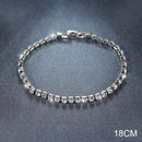 2021 New Fashion Luxury 925 Sterling Silver Tennis women's Bracelets Bangle For Women Christmas Gift Jewelry Wholesale S5877b