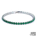 2021 New Fashion Luxury 925 Sterling Silver Tennis women's Bracelets Bangle For Women Christmas Gift Jewelry Wholesale S5877b