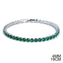 2021 New Fashion Luxury 925 Sterling Silver Tennis women's Bracelets Bangle For Women Christmas Gift Jewelry Wholesale S5877b
