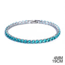 2021 New Fashion Luxury 925 Sterling Silver Tennis women's Bracelets Bangle For Women Christmas Gift Jewelry Wholesale S5877b