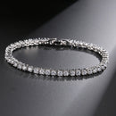 2021 New Fashion Luxury 925 Sterling Silver Tennis women's Bracelets Bangle For Women Christmas Gift Jewelry Wholesale S5877b