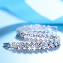 2021 New Fashion Luxury 925 Sterling Silver Tennis women's Bracelets Bangle For Women Christmas Gift Jewelry Wholesale S5877b