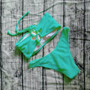 2019 Solid Bikini Brazillian Swimsuit Women Bikini Set Sexy Off Shoulder Swimwear Female Swimming Biquini Maillot De Bain Femme
