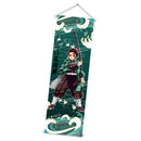 Fashion Prints Scroll Anime Demon Slayer Kimetsu Poster Hippie Wall Picture Nordic Canvas Hanging Painting Office Home Decor