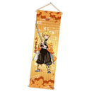 Fashion Prints Scroll Anime Demon Slayer Kimetsu Poster Hippie Wall Picture Nordic Canvas Hanging Painting Office Home Decor