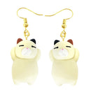 30 Style Earrings For Women Girls 3D Birthday Lovely Jewelry Duck Rabbit Animal Cow Flamingo Kids Children's friendship Gift