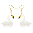 30 Style Earrings For Women Girls 3D Birthday Lovely Jewelry Duck Rabbit Animal Cow Flamingo Kids Children's friendship Gift