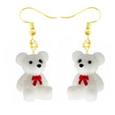 30 Style Earrings For Women Girls 3D Birthday Lovely Jewelry Duck Rabbit Animal Cow Flamingo Kids Children's friendship Gift