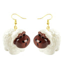 30 Style Earrings For Women Girls 3D Birthday Lovely Jewelry Duck Rabbit Animal Cow Flamingo Kids Children's friendship Gift