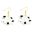 30 Style Earrings For Women Girls 3D Birthday Lovely Jewelry Duck Rabbit Animal Cow Flamingo Kids Children's friendship Gift