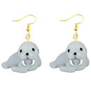 30 Style Earrings For Women Girls 3D Birthday Lovely Jewelry Duck Rabbit Animal Cow Flamingo Kids Children's friendship Gift