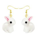 30 Style Earrings For Women Girls 3D Birthday Lovely Jewelry Duck Rabbit Animal Cow Flamingo Kids Children's friendship Gift