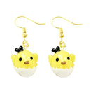 30 Style Earrings For Women Girls 3D Birthday Lovely Jewelry Duck Rabbit Animal Cow Flamingo Kids Children's friendship Gift