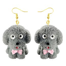 30 Style Earrings For Women Girls 3D Birthday Lovely Jewelry Duck Rabbit Animal Cow Flamingo Kids Children's friendship Gift