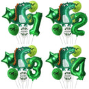 7pcs/set Dinosaur Foil Balloons Boys Animal Balloons Happy Birthday Balloon Baby Kids Birthday Party Jurassic World Decoration