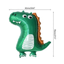 7pcs/set Dinosaur Foil Balloons Boys Animal Balloons Happy Birthday Balloon Baby Kids Birthday Party Jurassic World Decoration