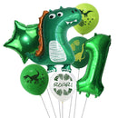 7pcs/set Dinosaur Foil Balloons Boys Animal Balloons Happy Birthday Balloon Baby Kids Birthday Party Jurassic World Decoration