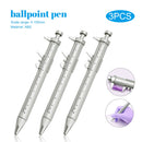 3pcs Multifunction 0.5mm Caliper pen Gel Ink Pen Vernier Caliper Roller Ball Pen Stationery Ball-Point Plastic Stationery Gift