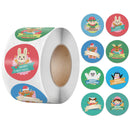 100-500pcs 6 Designs 1 Inch Christmas Theme Seal Labels Stickers For DIY Gift Baking Package Envelope Stationery Decoration