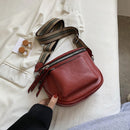 2021Designer Crossbody Bag Pu Leather Soft Messenger Bags For Ladies Zipper Wide Shoulder Strap Mini Retro Woman Bag Female Bags