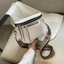 2021Designer Crossbody Bag Pu Leather Soft Messenger Bags For Ladies Zipper Wide Shoulder Strap Mini Retro Woman Bag Female Bags