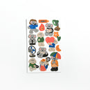 Mohamm 1Pc Animal Friends Series Stickers Decoration Scrapbooking Paper Creative Stationary School Supplies