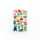 Mohamm 1Pc Animal Friends Series Stickers Decoration Scrapbooking Paper Creative Stationary School Supplies