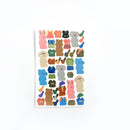 Mohamm 1Pc Animal Friends Series Stickers Decoration Scrapbooking Paper Creative Stationary School Supplies