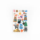 Mohamm 1Pc Animal Friends Series Stickers Decoration Scrapbooking Paper Creative Stationary School Supplies
