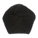 Women Autumn Winter Knot Bandana Turban Resuable Foldable Bonnet Hat Night Cap Sleep Head Cover Solid Color Headwrap Headscarf