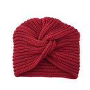 Women Autumn Winter Knot Bandana Turban Resuable Foldable Bonnet Hat Night Cap Sleep Head Cover Solid Color Headwrap Headscarf